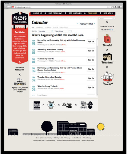 826 Valencia Website Redesign
