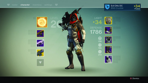 Destiny user interface