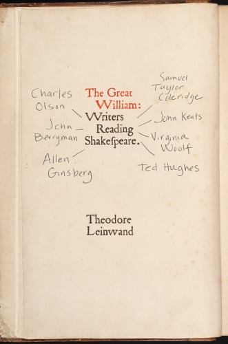 The Great William: Writers Reading Shakespeare