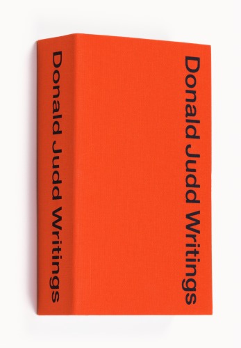 Donald Judd Writings